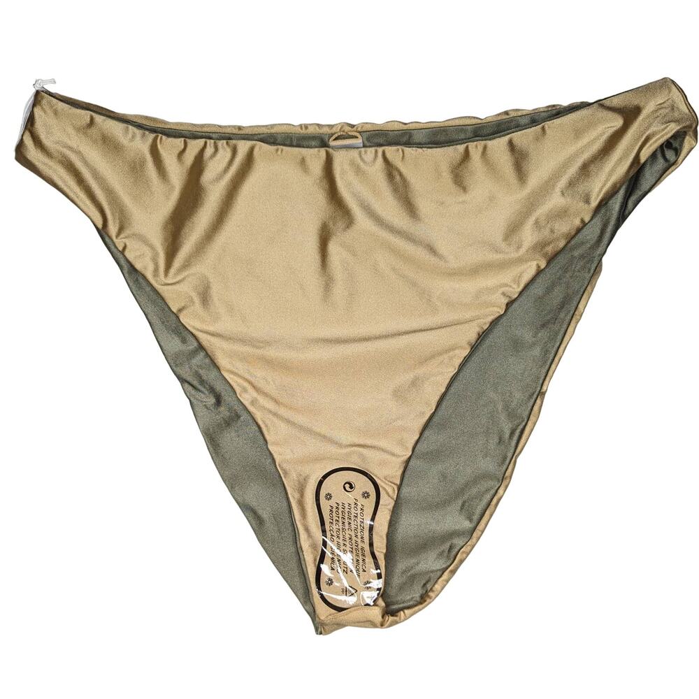 Good American Bikini Bottoms Reversible Sage Green Size GA 7 - 4xl - Picture 7 of 11